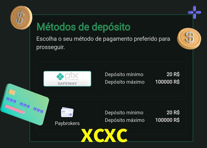O cassino xcxc oferece uma grande variedade de métodos de pagamento